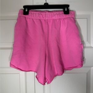 aerie Hot Pink High-Rise Lounge Shorts